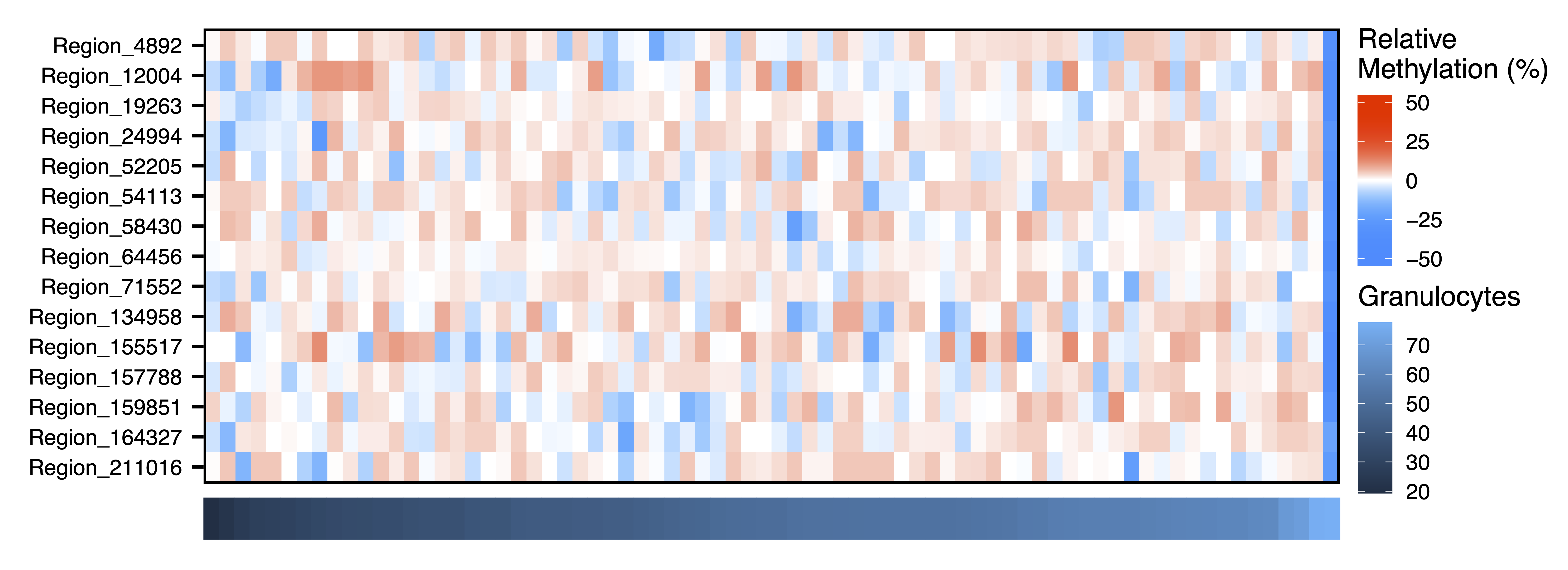 Figure 20. Pale Turquoise Module Methylation Granulocytes Heatmap